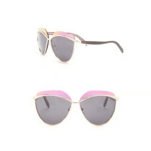 Emilio Pucci Pink and Black Designer Sunglasses